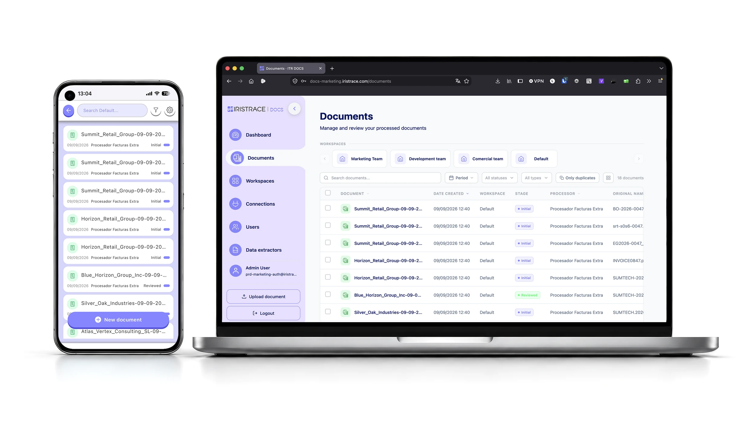 Iristrace Docs: from a PDF to structured data