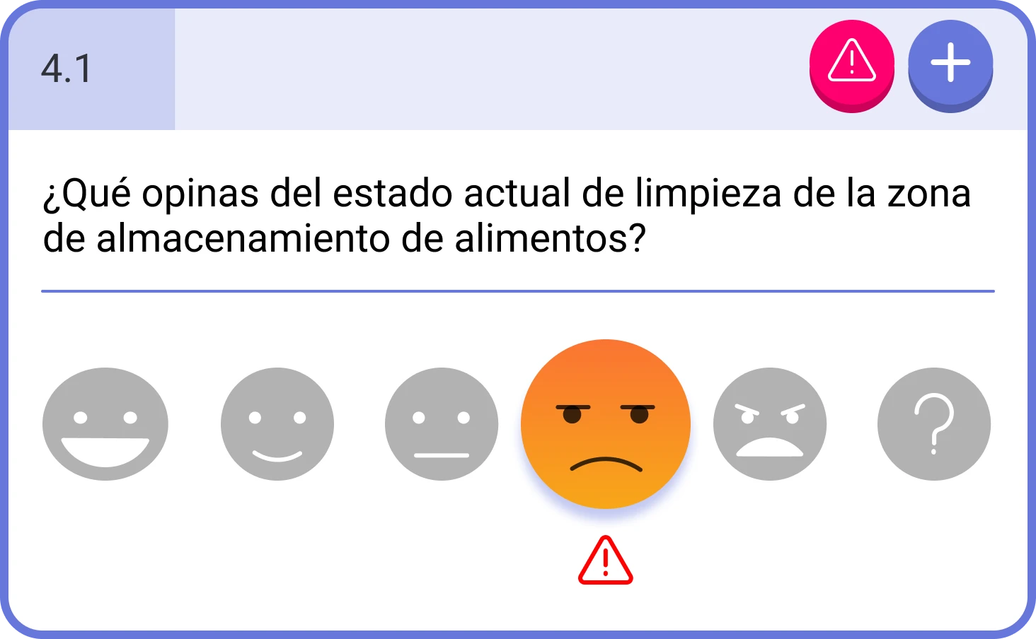 Valoración con emojis