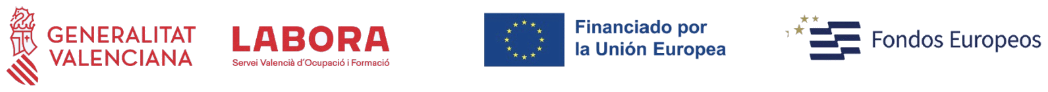 Generalitat Valenciana, LABORA, Financiado por la Unión Europea y Fondos Europeos