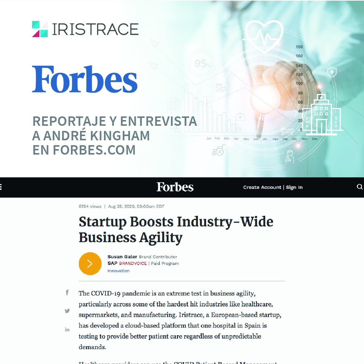 Forbes entrevista a Iristrace por impulsar la agilidad de las empresas